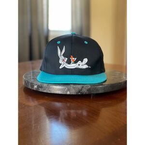1993 vintage bugs‎ bunny looney tunes script snapback drew pearson Hat